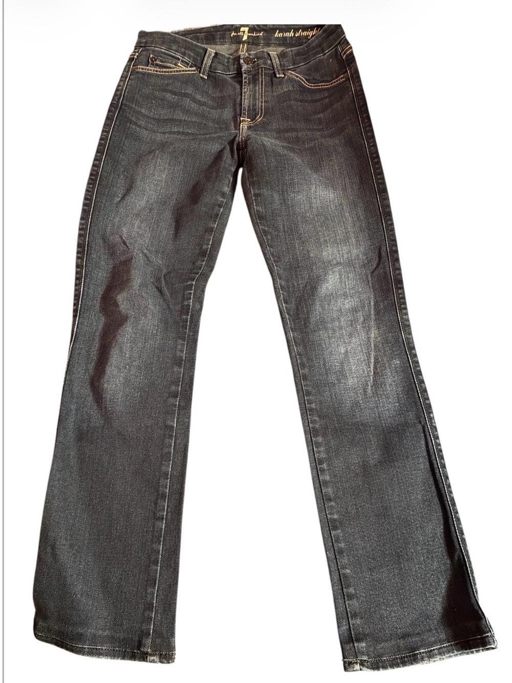 7 For All Mankind women’s Dark blue Flared Jeans Sz 27